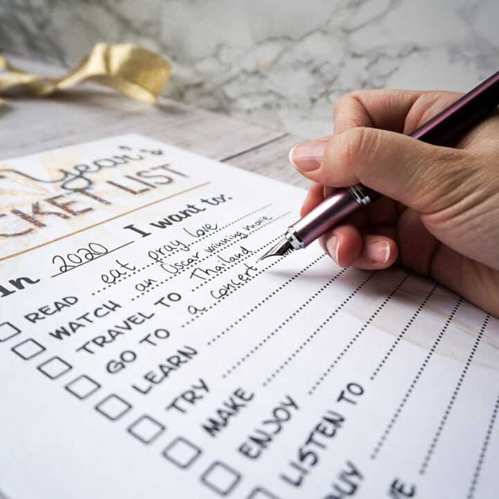 Image for Printable New Year's Bucket List