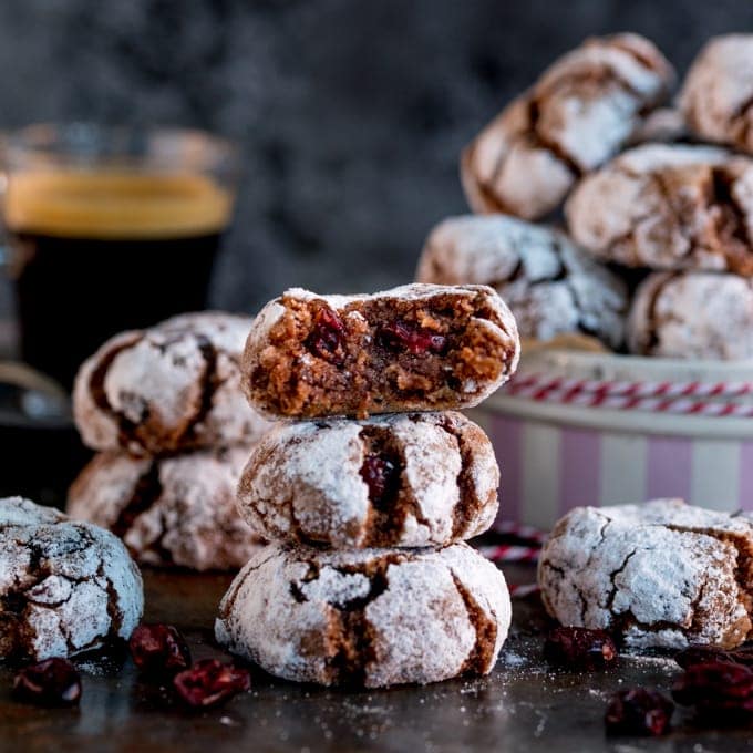 Image for Chocolate Cranberry Amaretti Cookies