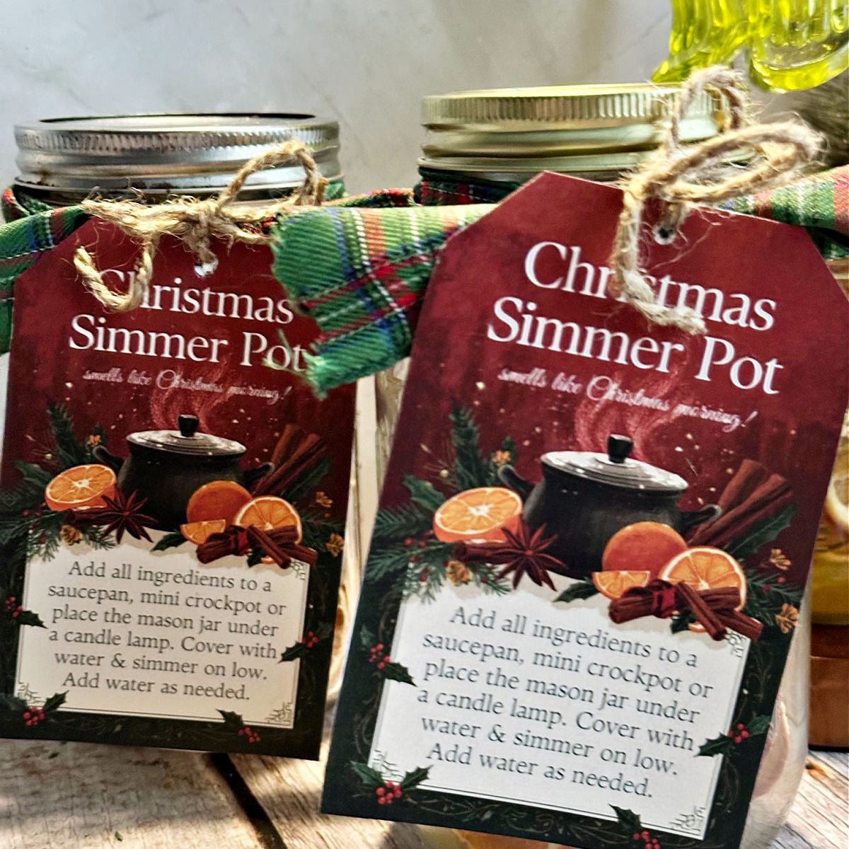 Image for How To Make A Christmas Simmer Pot Gift (Free Printable Tag)