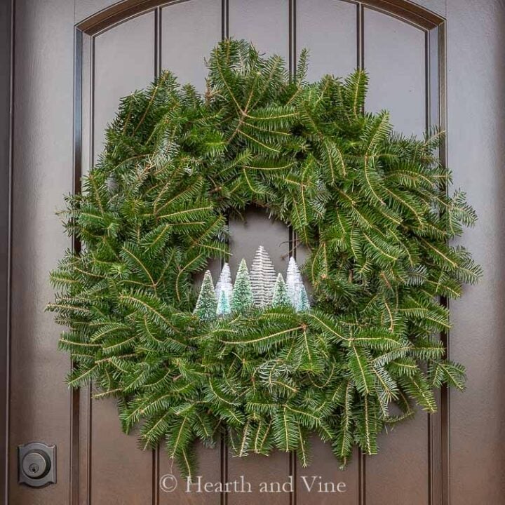 Image for DIY Bottle Brush Wreath for Your Holiday Front Door
