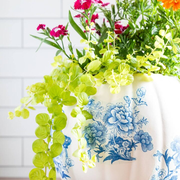 Image for Beautiful Chinoiserie Pumpkin Planters