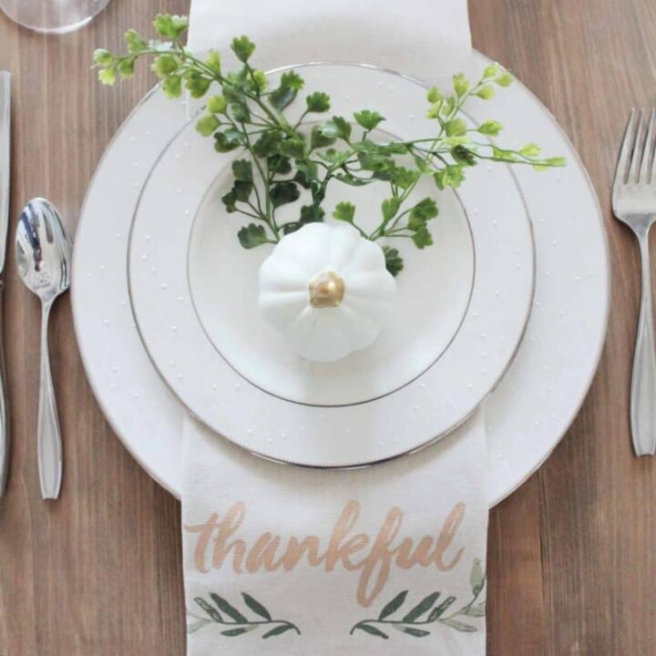 Image for Fall Table Setting from the Target Dollar Spot