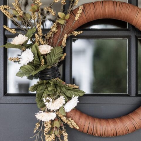 Image for Modern DIY Leather Fall Wreath