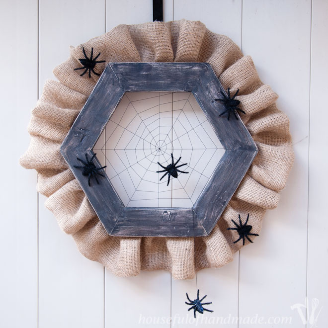 Image for Halloween Spider Web Wreath