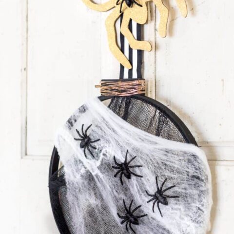 Image for Embroidery Hoop Halloween Wreath Tutorial