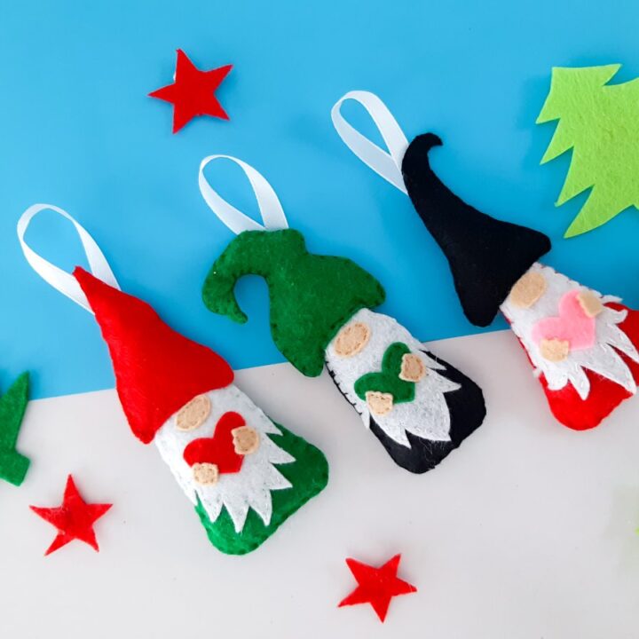 Image for Easy DIY Gnome Ornaments- With Step By Step Photos and Free Pattern