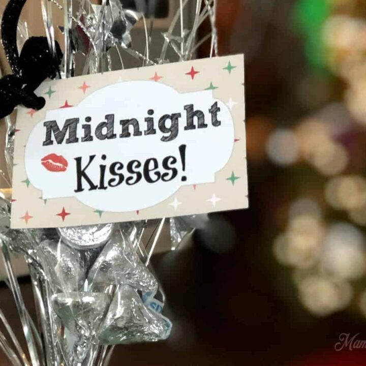 Image for Midnight Kisses New Year’s Eve Party Favors + Printable Tags