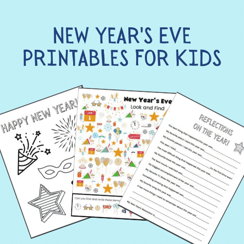 Image for Free New Year Printables for Kids (So fun!)