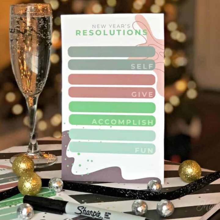 Image for New Year Goals Printable Journal Cards