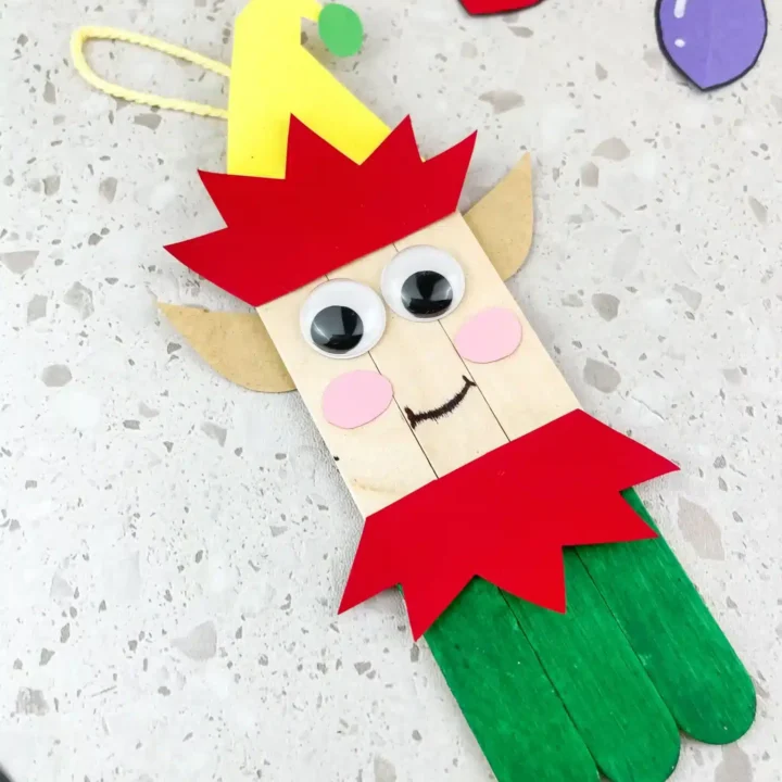 Image for Elf Popsicle Stick Ornament: A Fun Christmas Craft for Kids