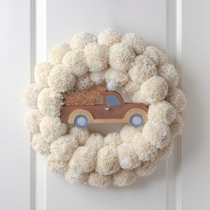 Image for DIY Pom Pom Christmas Wreath for Festive and Cozy Decor