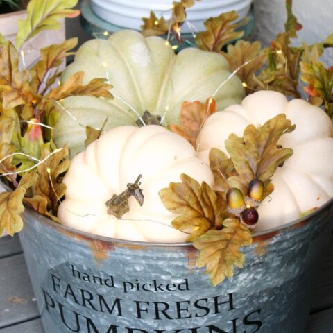 Image for Lighted Fall Pumpkin Basket