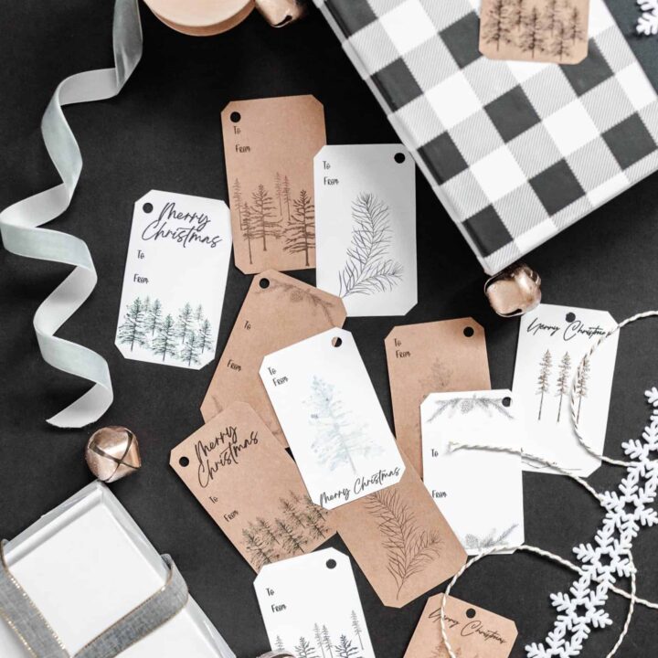 Image for Free Rustic Christmas Gift Tags - Print Your Own