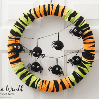 Image for Halloween Wreath made with Dollar Spot Items