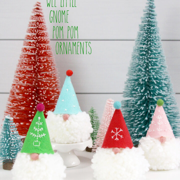 Image for Wee Little Gnome Pom Pom Ornaments