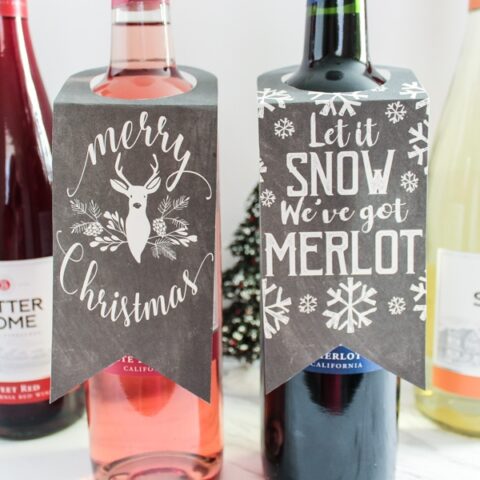 Image for Printable Wine Bottle Gift Tags
