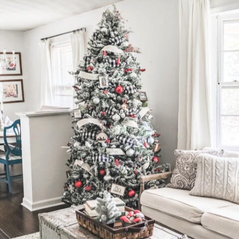 Image for Decorating a Cheerful Farmhouse Christmas Tree