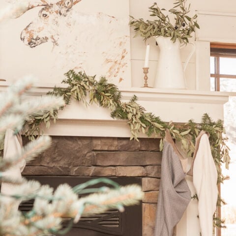 Image for A Cozy and Simple Farmhouse Christmas Living Room