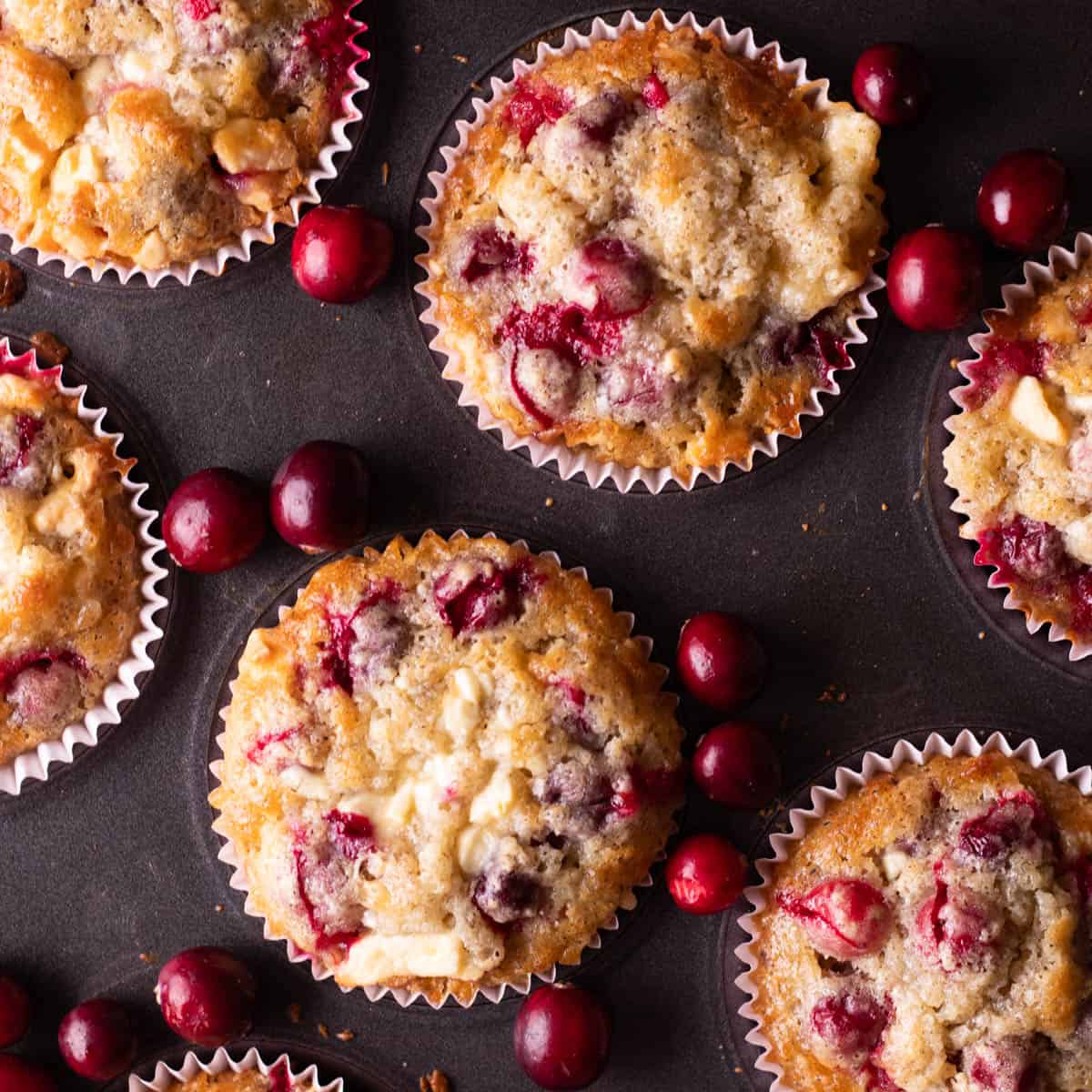 Image for Cranberry White Chocolate Muffins