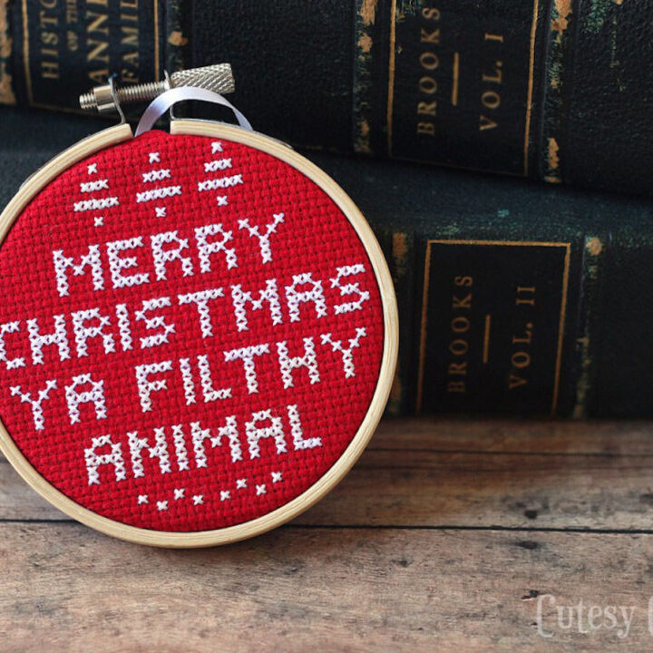 Image for Cross Stitch Christmas Ornament from Home Alone