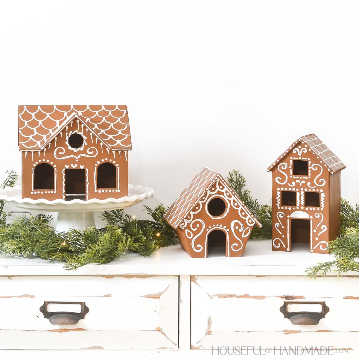 Image for DIY Wood Gingerbread House Village