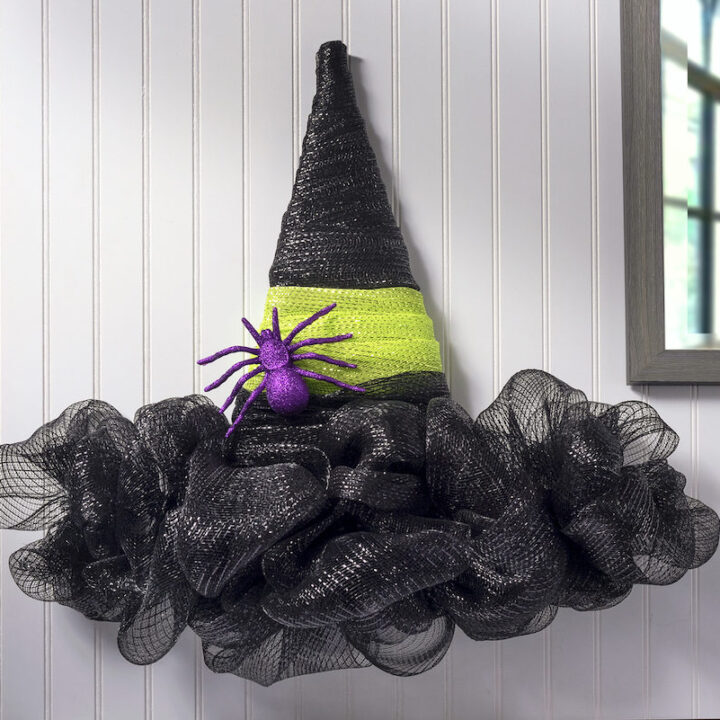 Image for Witch Hat Wreath with Dollar Tree Supplies