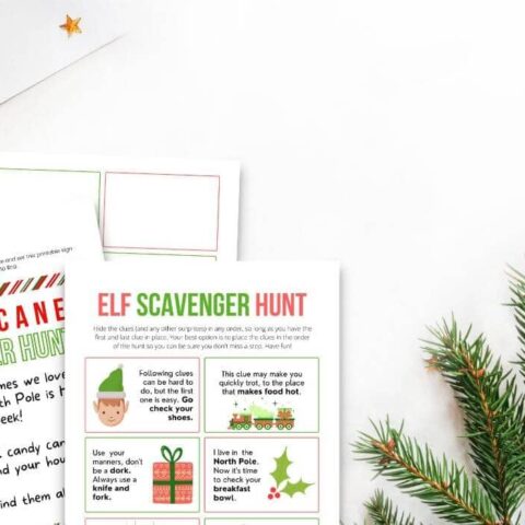 Image for Elf on the Shelf Scavenger Hunt With Free Printable Clues