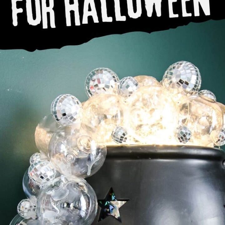 Image for DIY Disco Ball Light Up Cauldron for Halloween