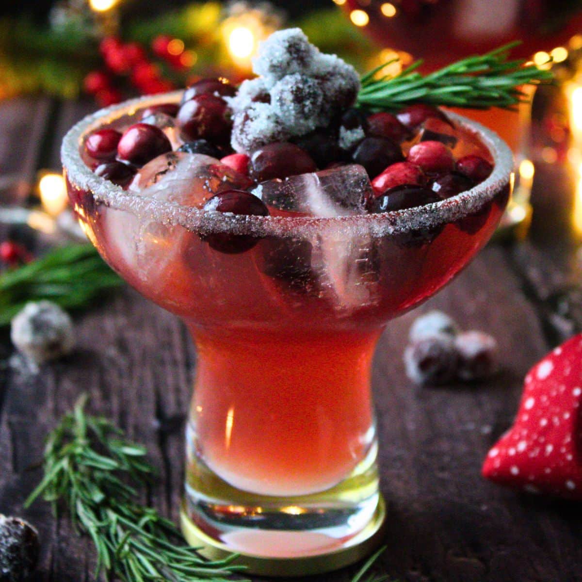 Image for Frosted Mistletoe Margarita: Christmas Cocktail Recipe!