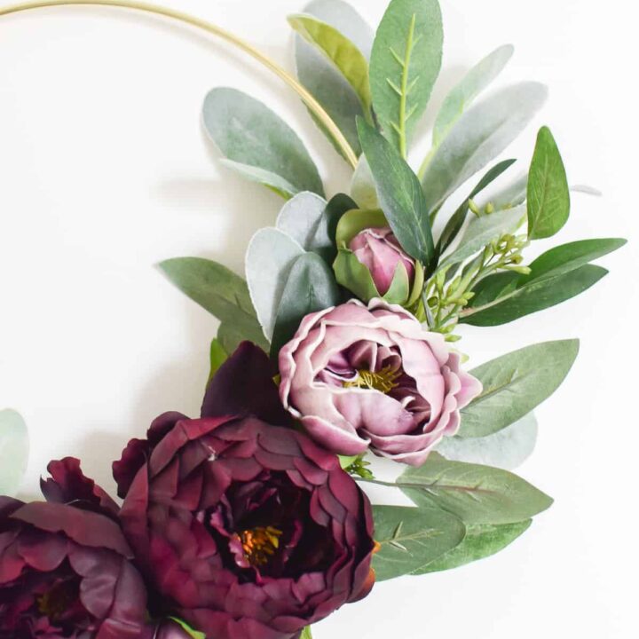 Image for DIY Modern Fall Gold Ring Wreath