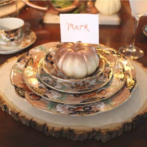 Image for Set An Elegant Thanksgiving Table With Antique China +Recipes & DIY’s