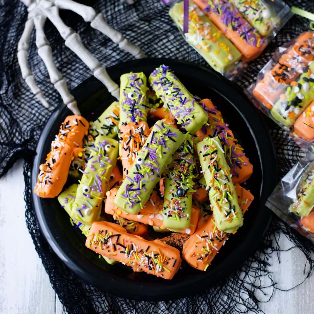 Image for Easy No-Bake Halloween Wafer Cookies