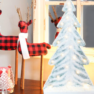 Image for Light Up DIY Snowy Wood Christmas Tree