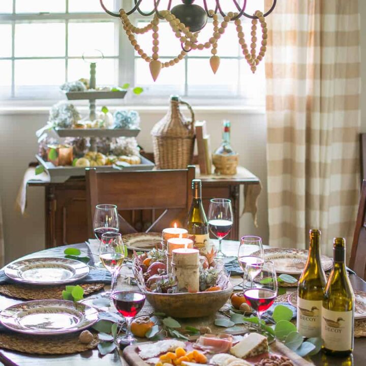 Image for Simple, Natural Thanksgiving Tablescape and Tips for Prepping for the gathering