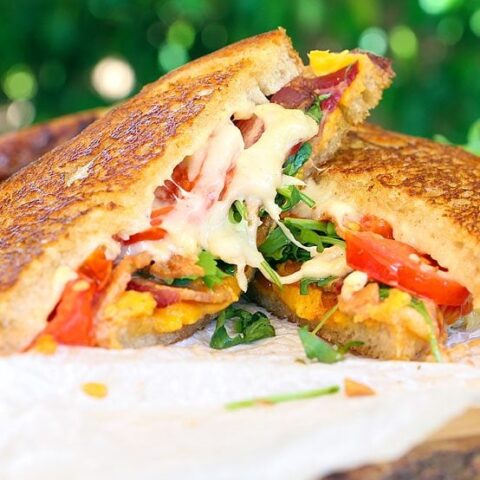 Image for Loaded Gourmet Grilled Cheese Sandwiches Recipe