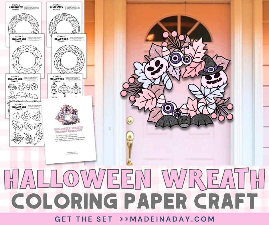 Halloween Wreath Paper Craft
