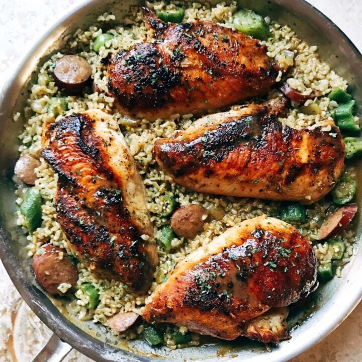 Image for Blackened Cajun Chicken with Gumbo Rice
