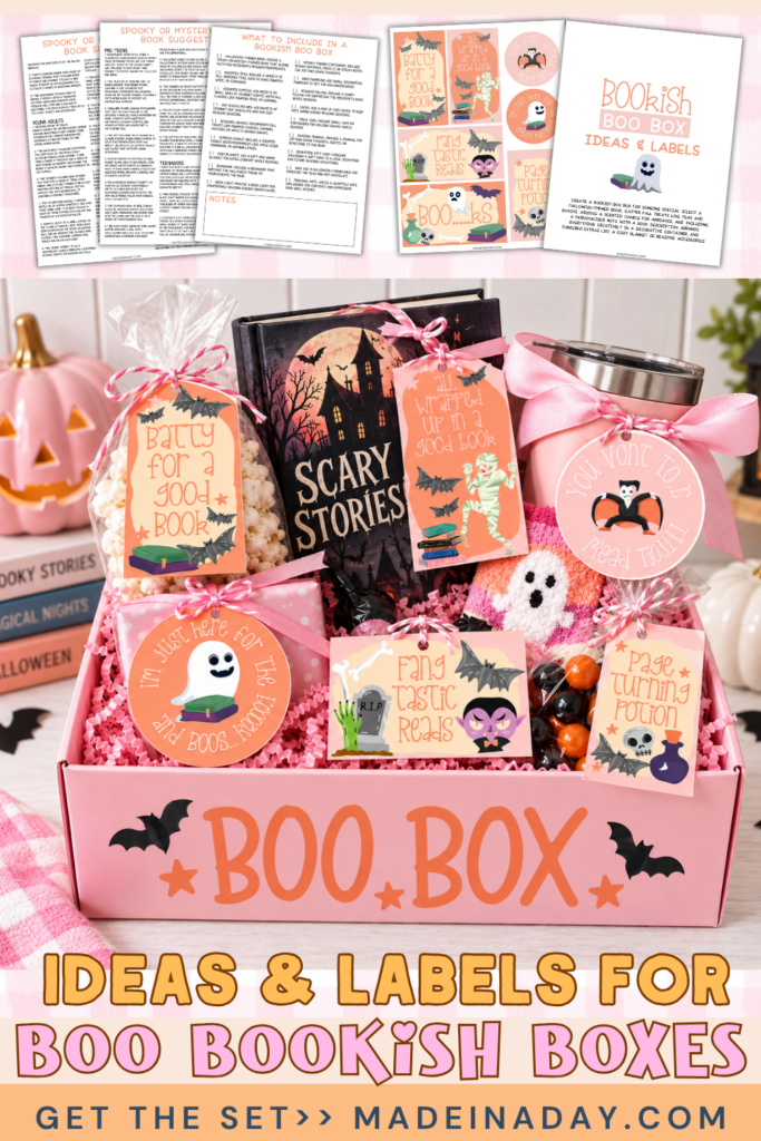 Ideas & Labels for Boo Bookish Boxes Set