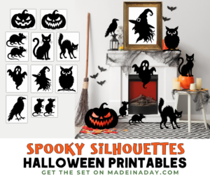 Spooky Silhouettes Halloween Printables