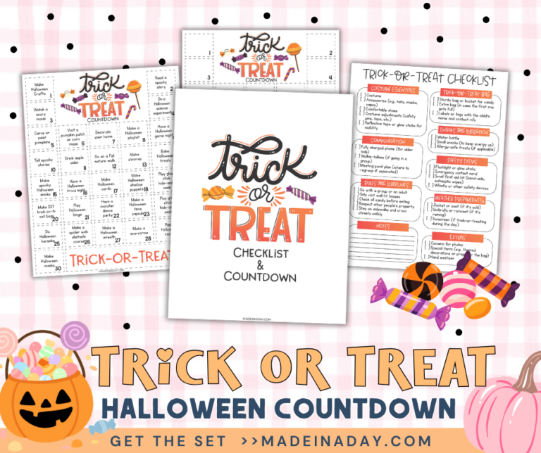 Trick or Treat Halloween Countdown