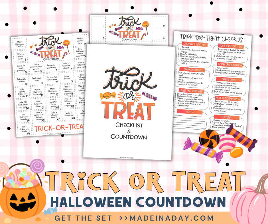 Trick or Treat Halloween Countdown