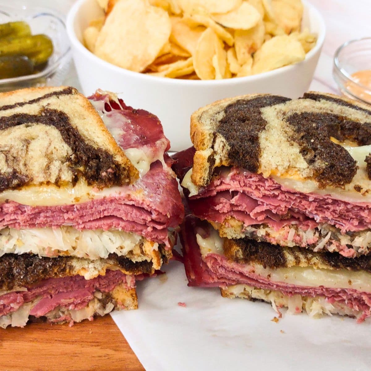 Image for Best Air Fryer Reuben Sandwich Recipe