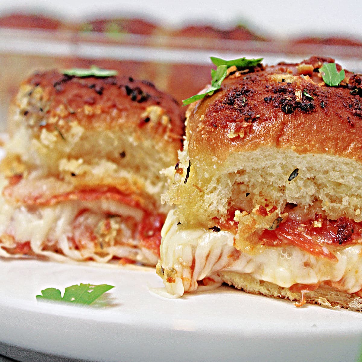 Image for Pepperoni Pizza Sliders With Mozzarella Cheese
